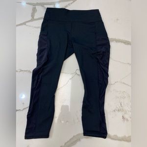 Fabletics Capri PowerHold Leggings Black Size Medium